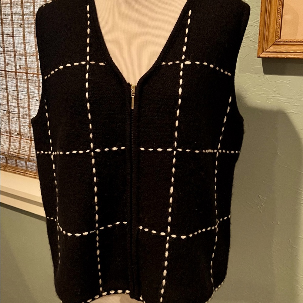 Karen Scott Wool Sweater Vest